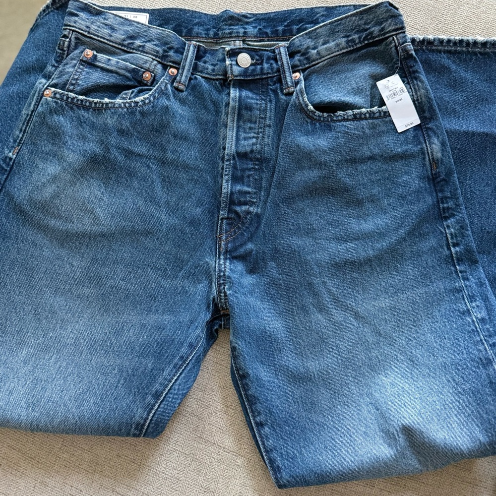 GAP Men's 90s Loose  Fit Blue Jeans